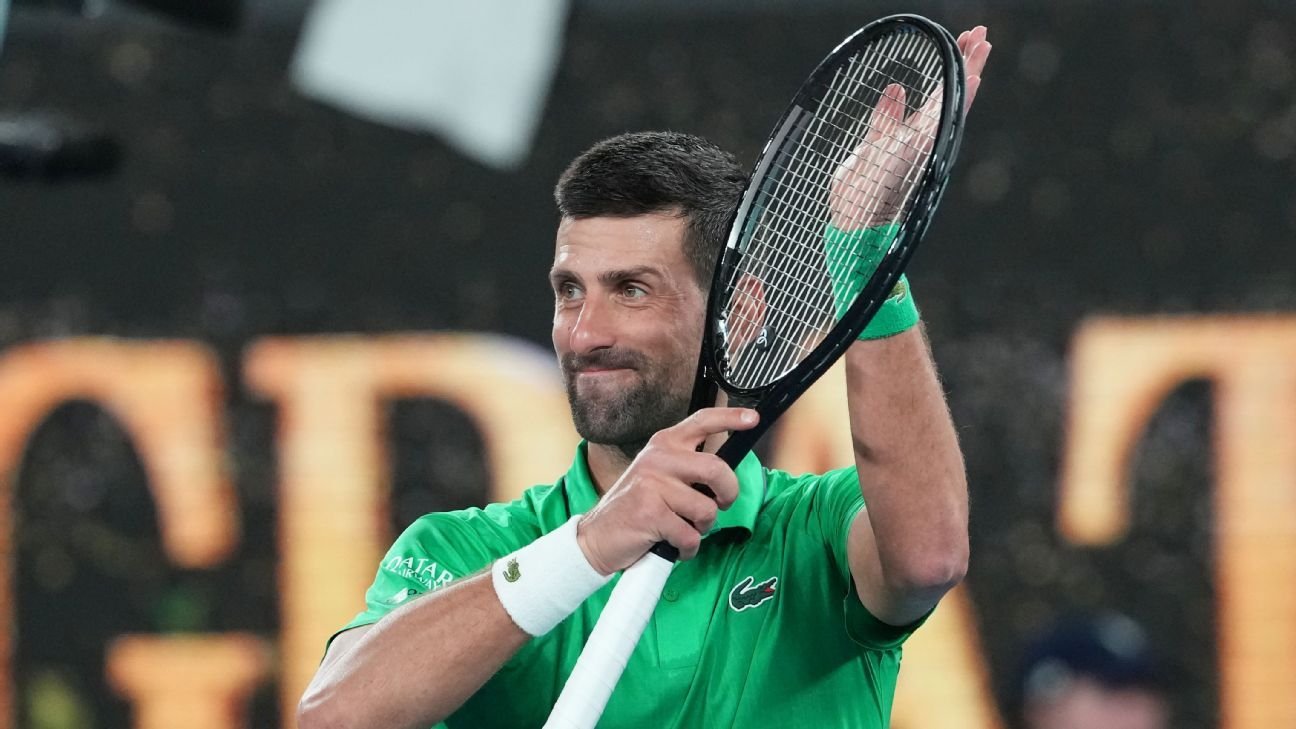 Djokovic into Aussie Open quarters after fourth-round opponent Mensik withdraws Djokovic into Aussie Open quarters after fourth-round opponent Mensik withdraws