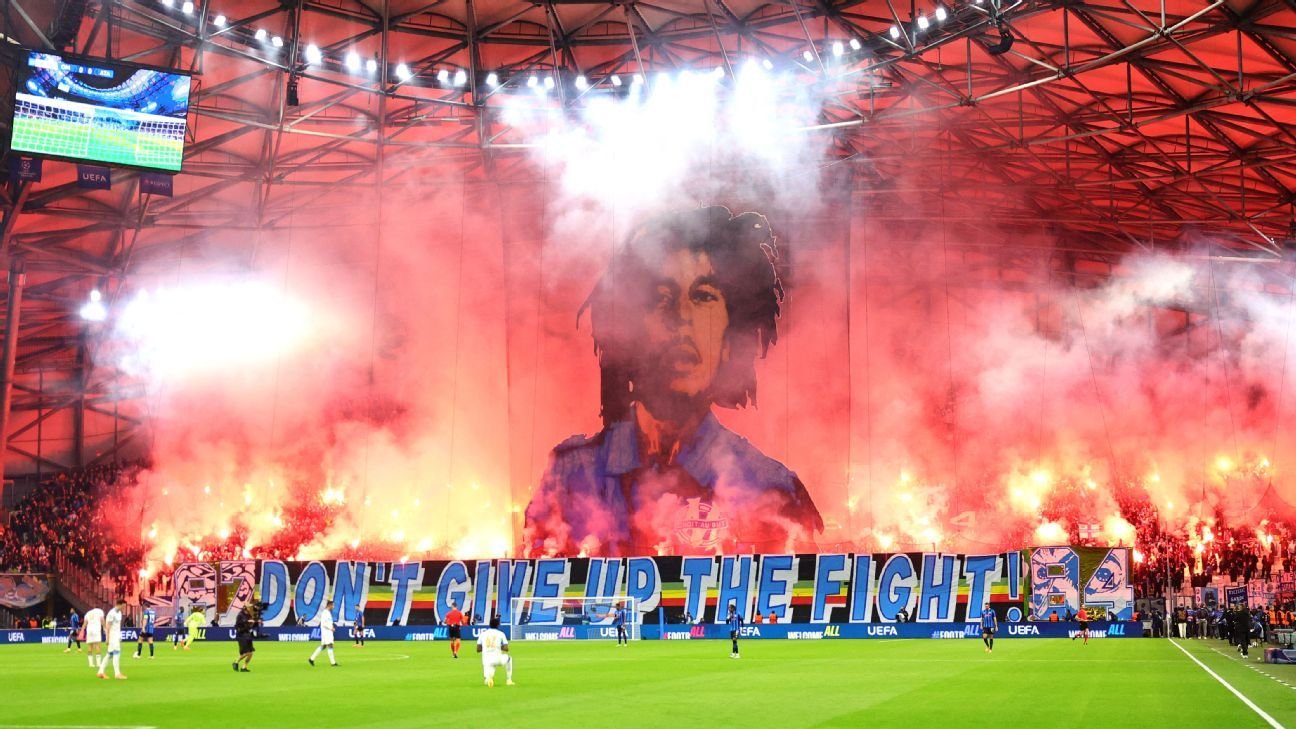 Best Champions League tifos: Bob Marley, The Beatles, ‘Erling the Great’ Best Champions League tifos: Bob Marley, The Beatles, ‘Erling the Great’