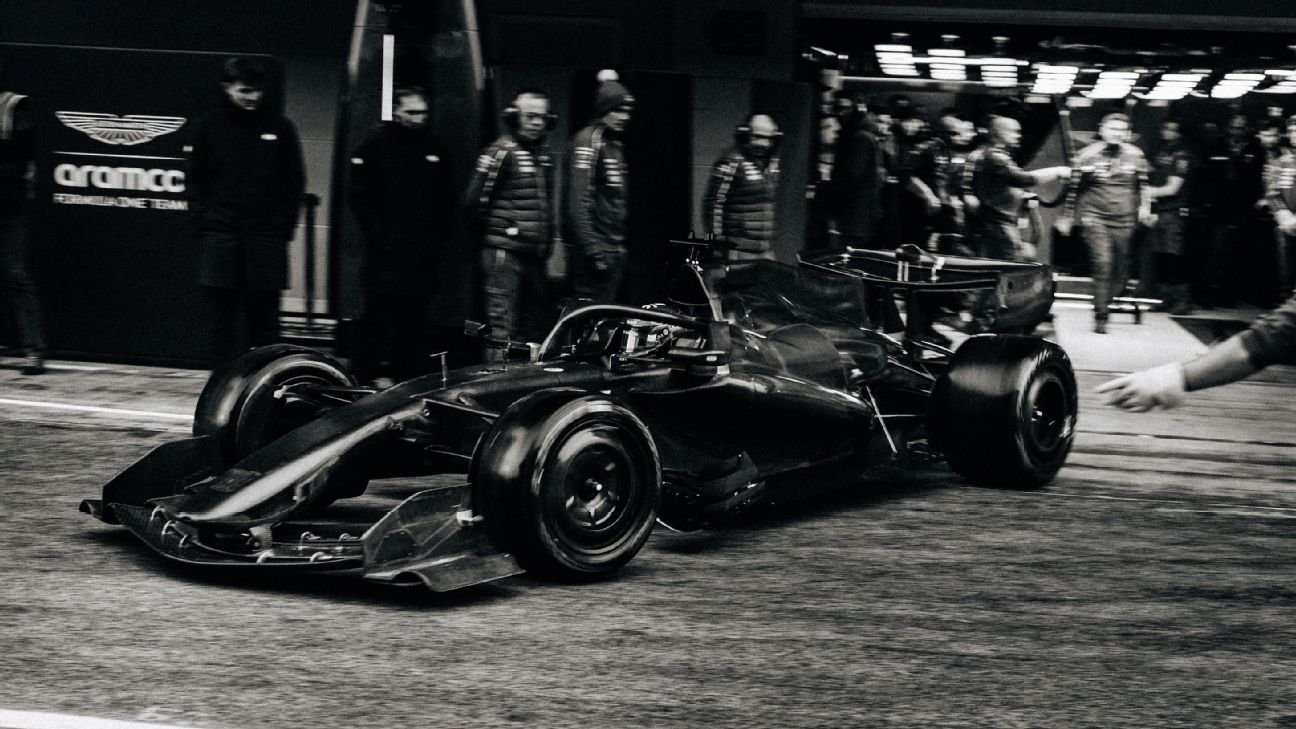 Aston Martin make first appearance at Barcelona test with late laps completed Aston Martin make first appearance at Barcelona test with late laps completed