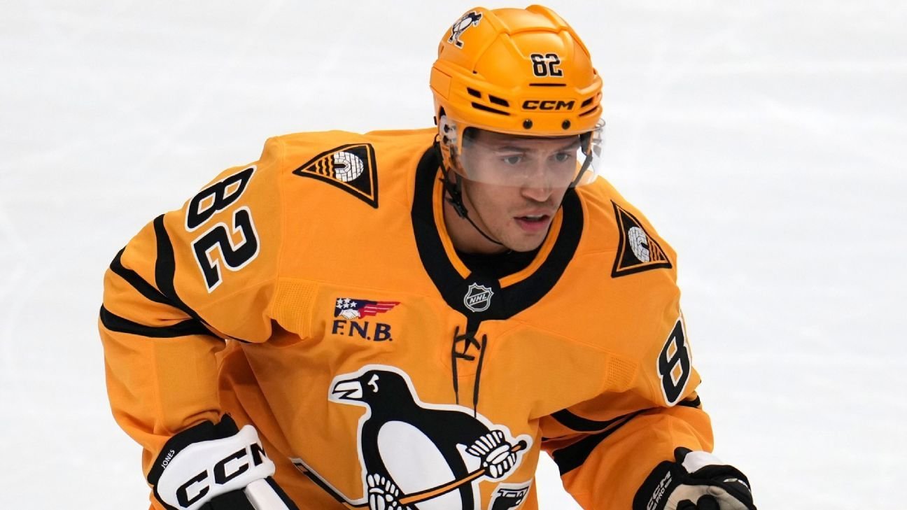 Penguins’ Caleb Jones suspended 20 games for violating PED policy Penguins’ Caleb Jones suspended 20 games for violating PED policy