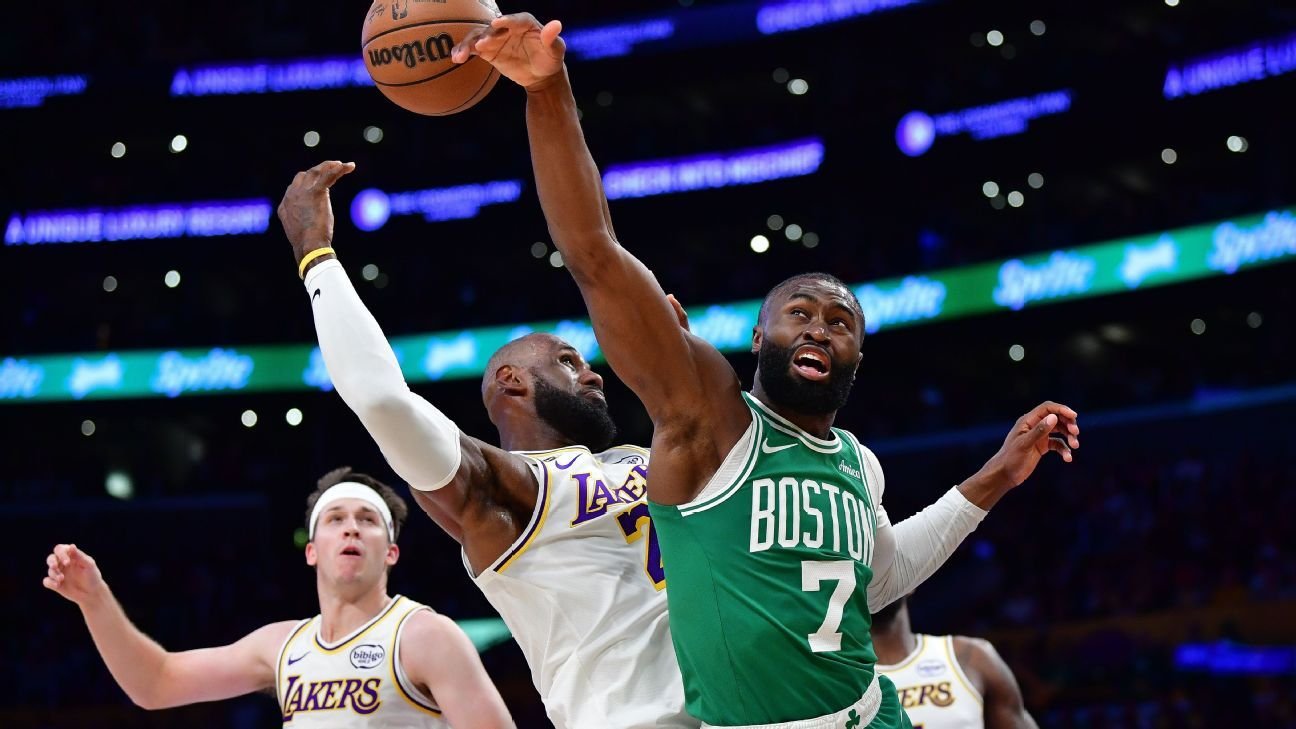 Lakers’ LeBron James endorses Celtics’ Jaylen Brown for MVP Lakers’ LeBron James endorses Celtics’ Jaylen Brown for MVP