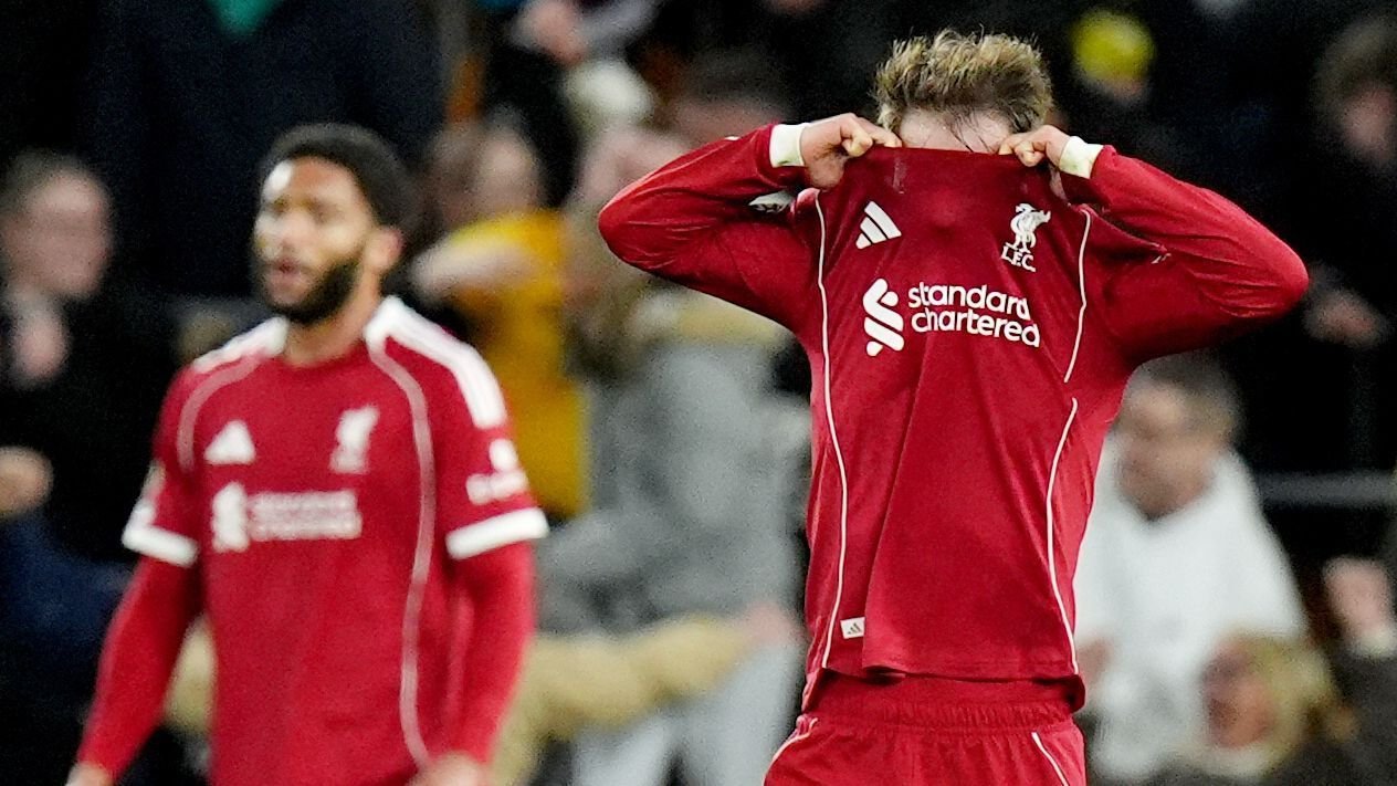 Another late goal is Liverpool’s undoing in loss to last-place Wolves Another late goal is Liverpool’s undoing in loss to last-place Wolves