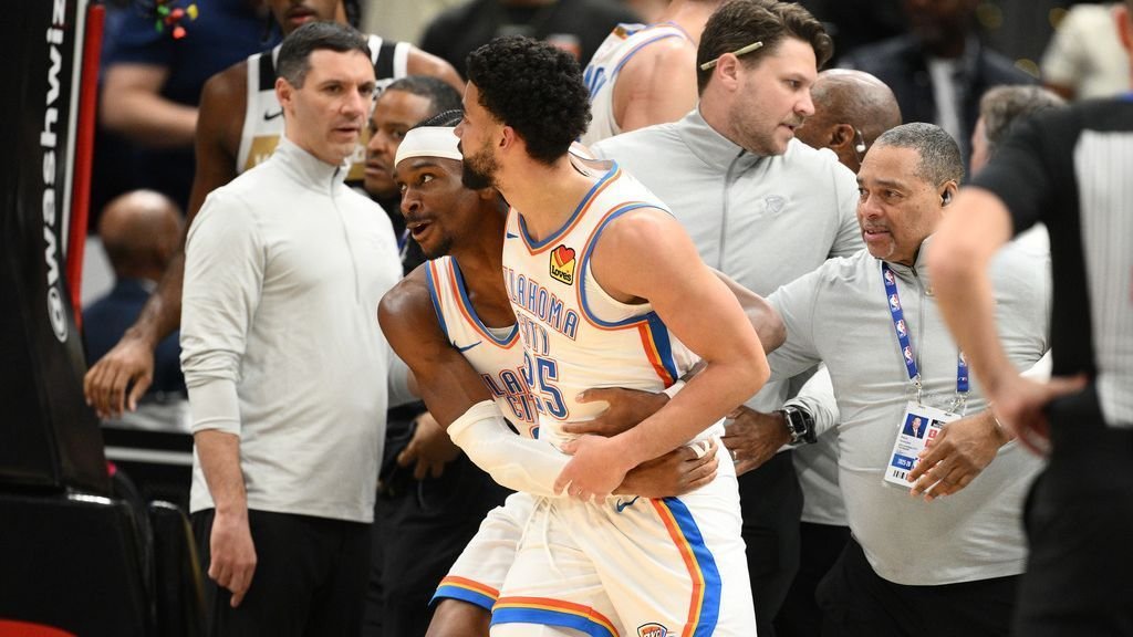 Four ejected after Thunder-Wizards altercation Four ejected after Thunder-Wizards altercation