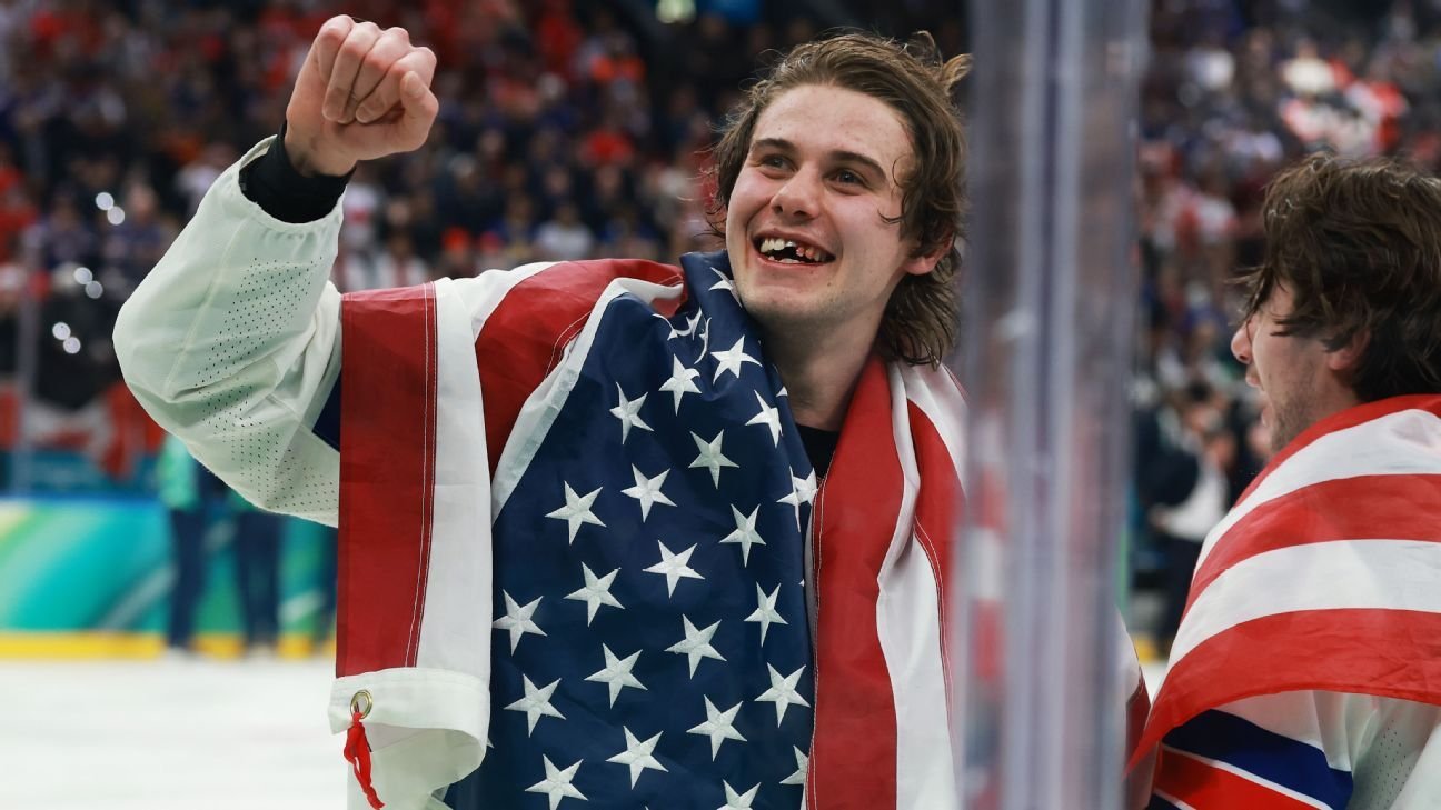 Inside Jack Hughes’ first month as USA Olympic hockey hero Inside Jack Hughes’ first month as USA Olympic hockey hero