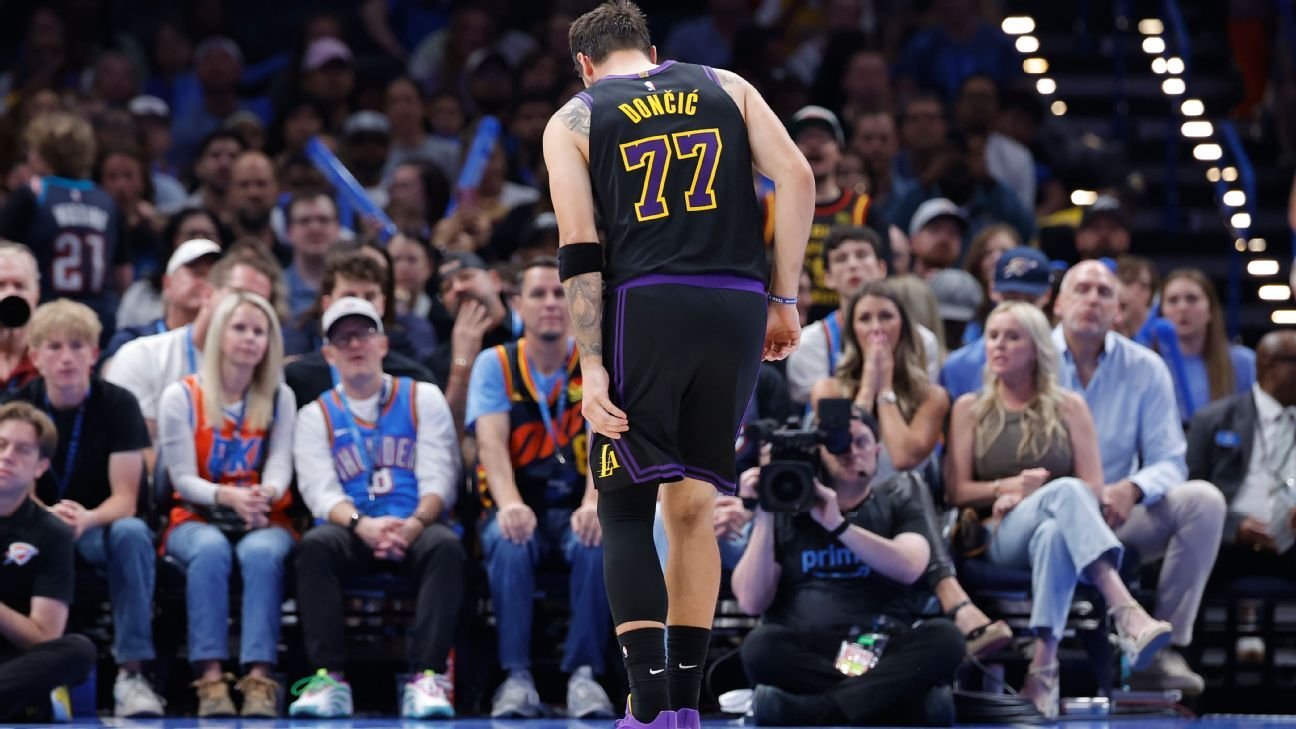 Lakers’ Doncic (hamstring) to miss at least rest of regular season Lakers’ Doncic (hamstring) to miss at least rest of regular season
