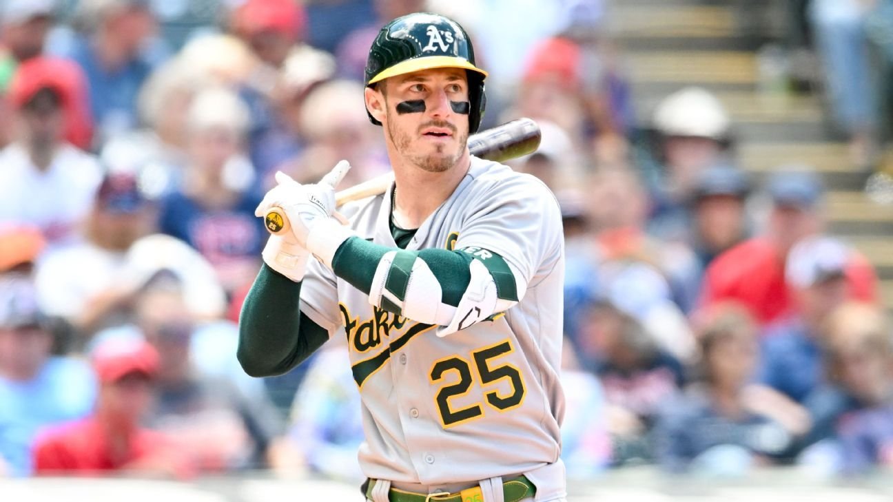 A’s OF Brent Rooker exits vs. Yankees with apparent injury A’s OF Brent Rooker exits vs. Yankees with apparent injury