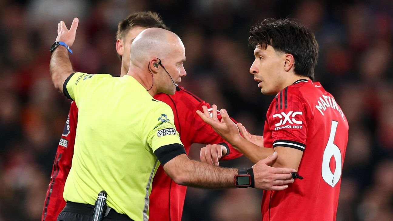 VAR review: Why Man United’s Martinez was always getting red card for hair pull VAR review: Why Man United’s Martinez was always getting red card for hair pull