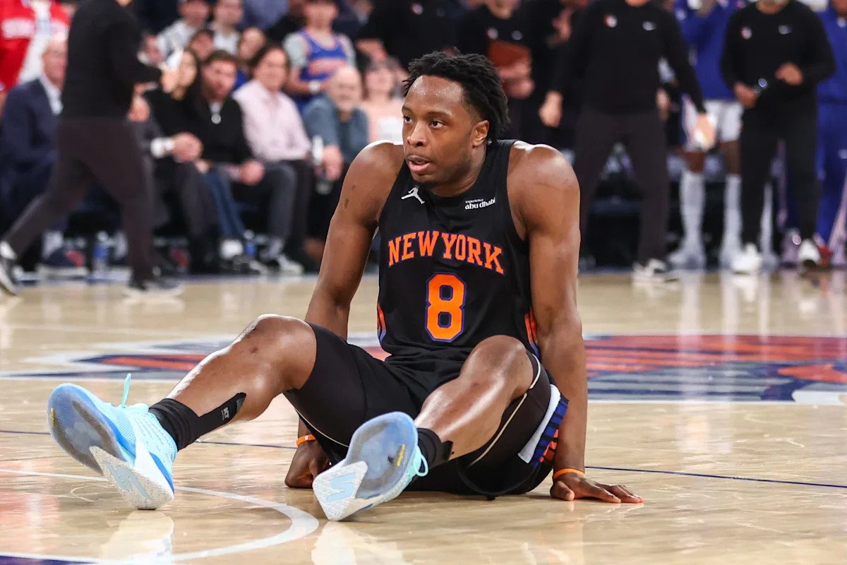Knicks OG Anunoby practices, but what is his Game 1 status? Knicks OG Anunoby practices, but what is his Game 1 status?