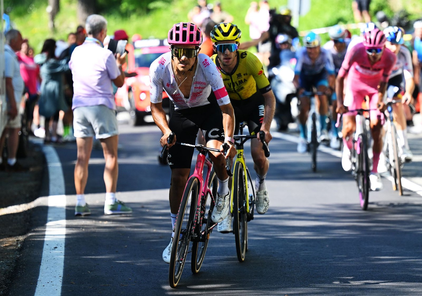 Giro d’Italia stage 19 as it happened: Nicolas Prodhomme takes the win from the breakaway as Richard Carapaz and Isaac del Toro attack Simon Yates on final climb Giro d’Italia stage 19 as it happened: Nicolas Prodhomme takes the win from the breakaway as Richard Carapaz and Isaac del Toro attack Simon Yates on final climb