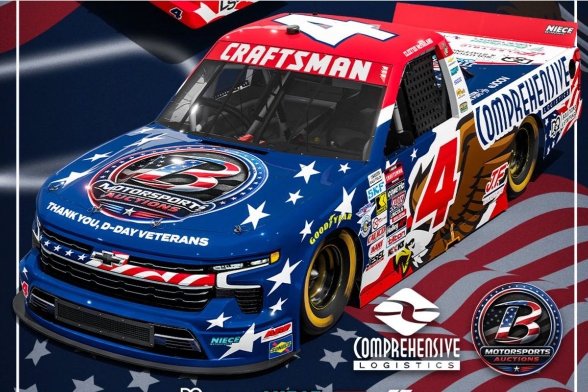 Cleetus McFarland to run bald eagle paint scheme in Michigan NASCAR Truck start Cleetus McFarland to run bald eagle paint scheme in Michigan NASCAR Truck start