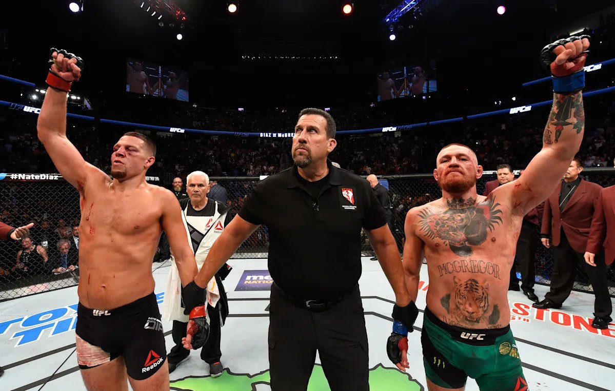 The rubber match between Nate Diaz and Conor McGregor bounced like a bad check The rubber match between Nate Diaz and Conor McGregor bounced like a bad check
