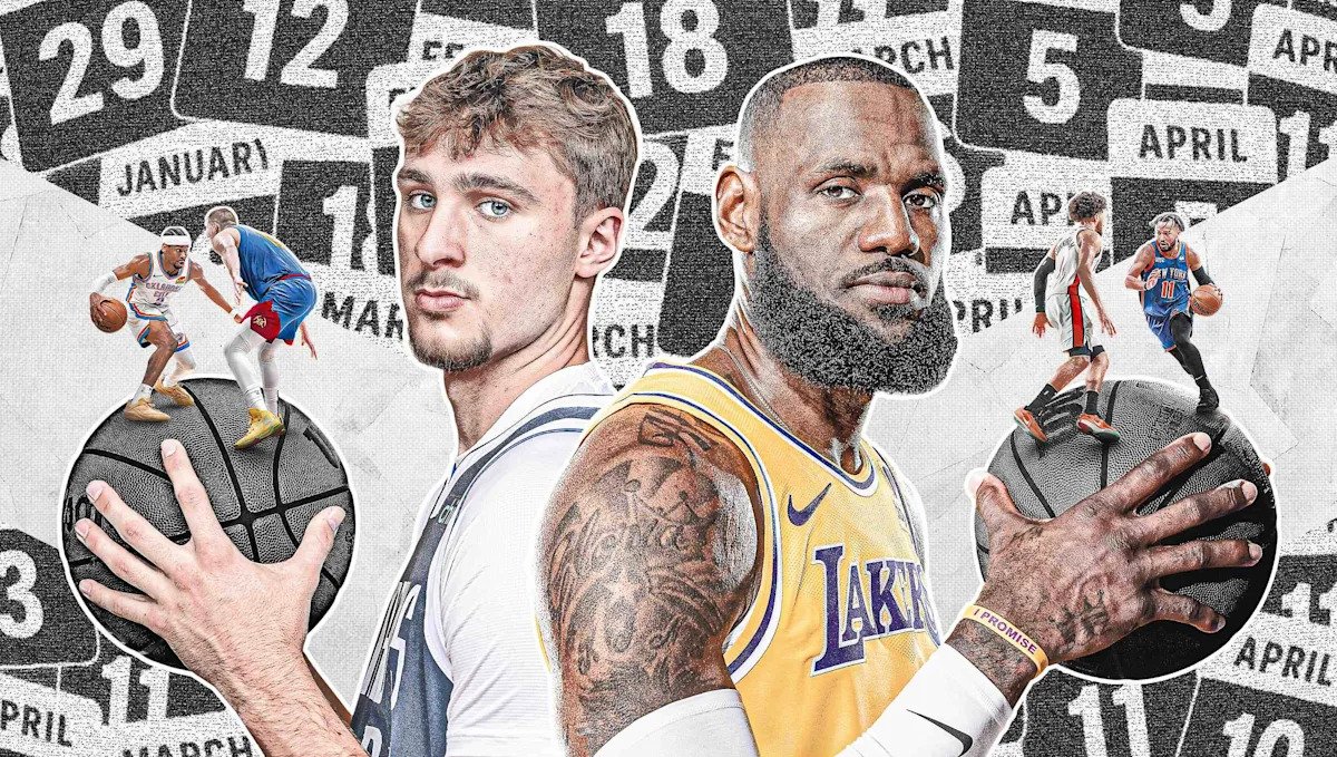 NBA schedule highlights 2025-26: Cooper Flagg vs. LeBron James, revenge games and must-see Christmas matchups