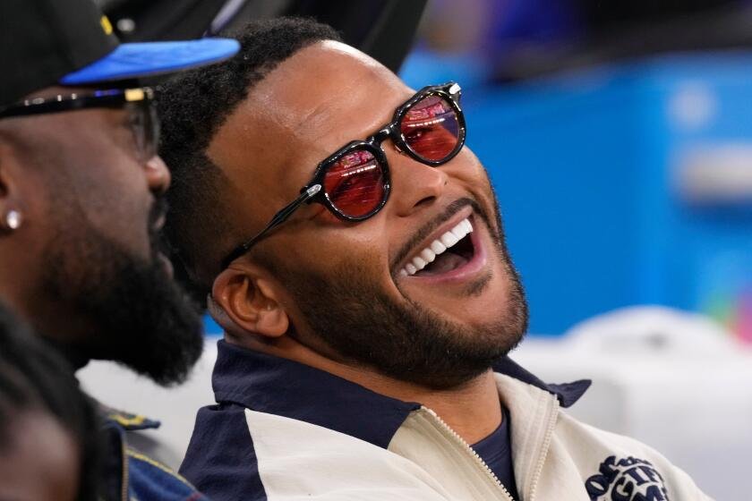 ‘It would be a fun year.’ Rams all for Aaron Donald returning to pair with Myles Garrett ‘It would be a fun year.’ Rams all for Aaron Donald returning to pair with Myles Garrett