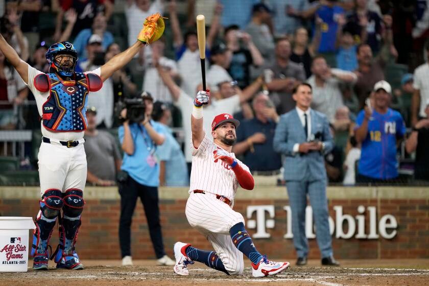 ‘Put a ‘W’ next to Dino’s name.’ NL wins All-Star Game swing-off, with help from Dino Ebel ‘Put a ‘W’ next to Dino’s name.’ NL wins All-Star Game swing-off, with help from Dino Ebel