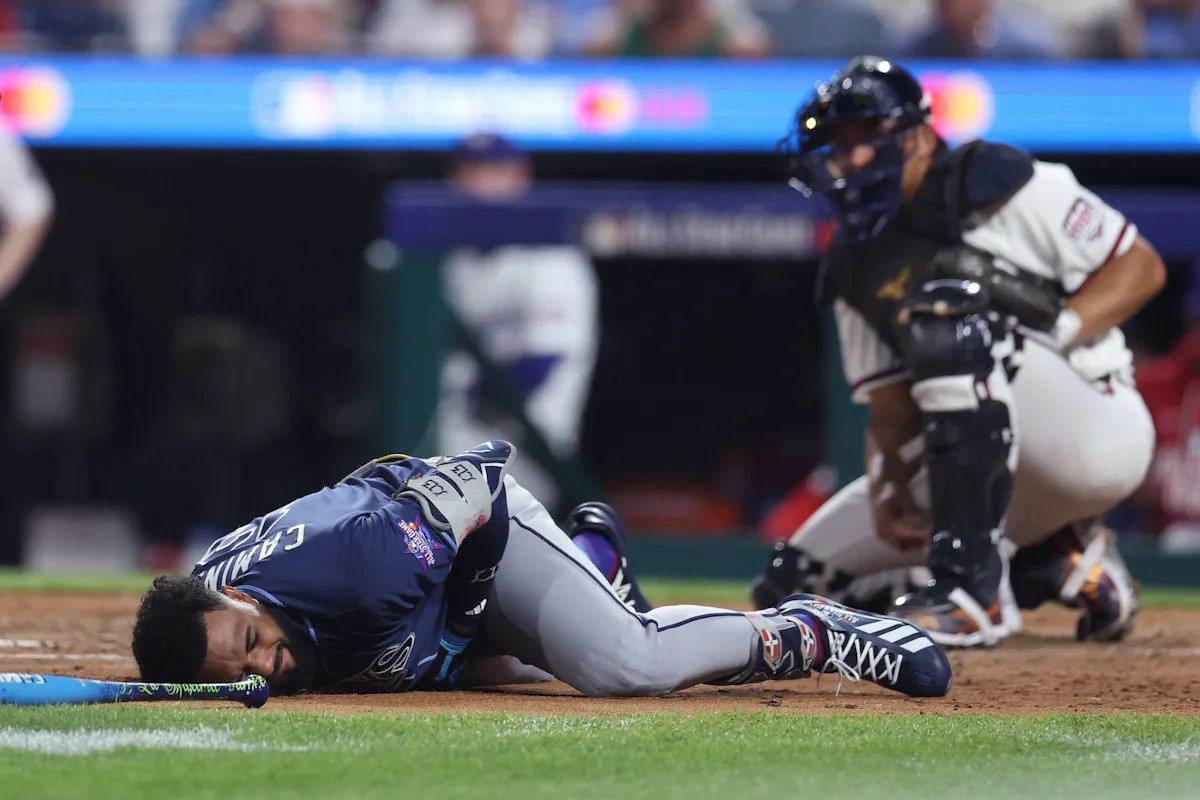 Junior Caminero injury update: Rays slugger exits MLB All-Star Game after being hit by pitch Junior Caminero injury update: Rays slugger exits MLB All-Star Game after being hit by pitch