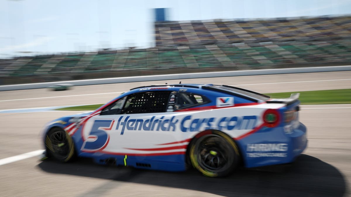 Kyle Larson, winner of AdventHealth 400 race at Kansas Kyle Larson, winner of AdventHealth 400 race at Kansas