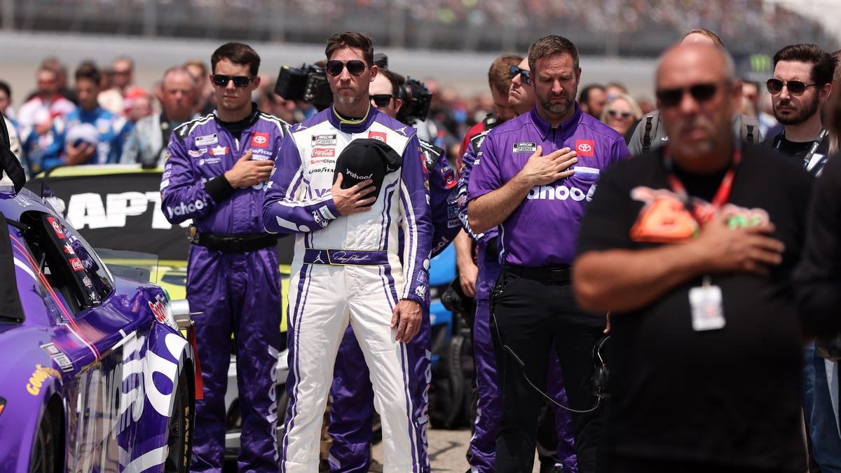 Denny Hamlin wins FireKeepers Casino 400 at Michigan Denny Hamlin wins FireKeepers Casino 400 at Michigan