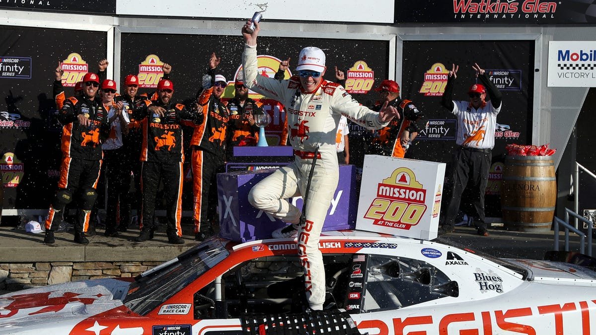 NASCAR driver Connor Zilisch could need surgery after falling of car NASCAR driver Connor Zilisch could need surgery after falling of car