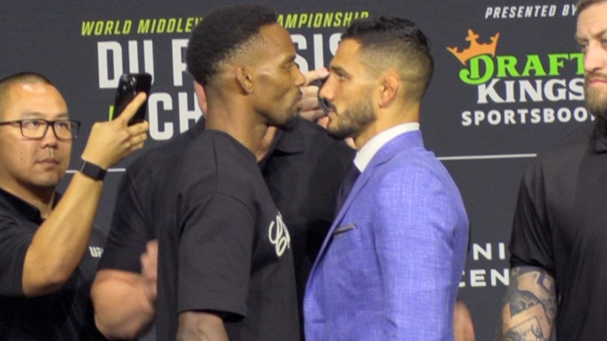 UFC 319 full pre-fight press conference faceoffs