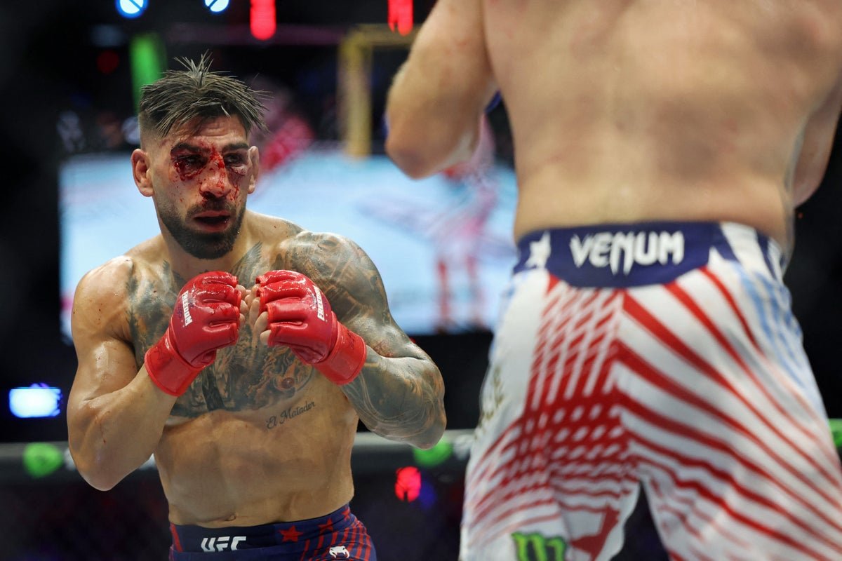 Ilia Topuria releases statement on brutal UFC White House beating by Justin Gaethje Ilia Topuria releases statement on brutal UFC White House beating by Justin Gaethje