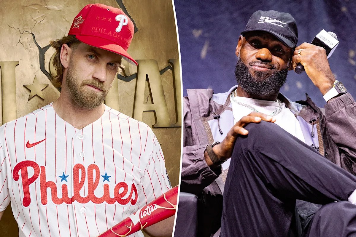 Bryce Harper gives stunning guess for LeBron James’ next team Bryce Harper gives stunning guess for LeBron James’ next team
