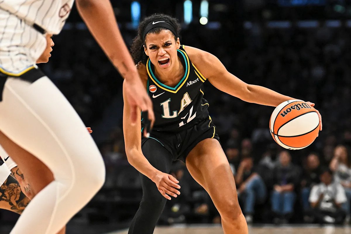Rae Burrell starts, scores 17 points in Sparks-Sky WNBA game Rae Burrell starts, scores 17 points in Sparks-Sky WNBA game
