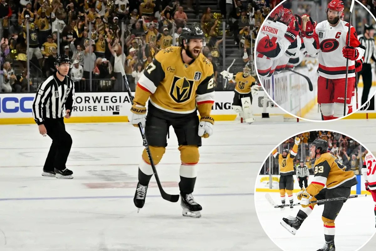 Golden Knights survive with double OT win over Hurricanes after blowing four-goal lead in Game 3 Golden Knights survive with double OT win over Hurricanes after blowing four-goal lead in Game 3