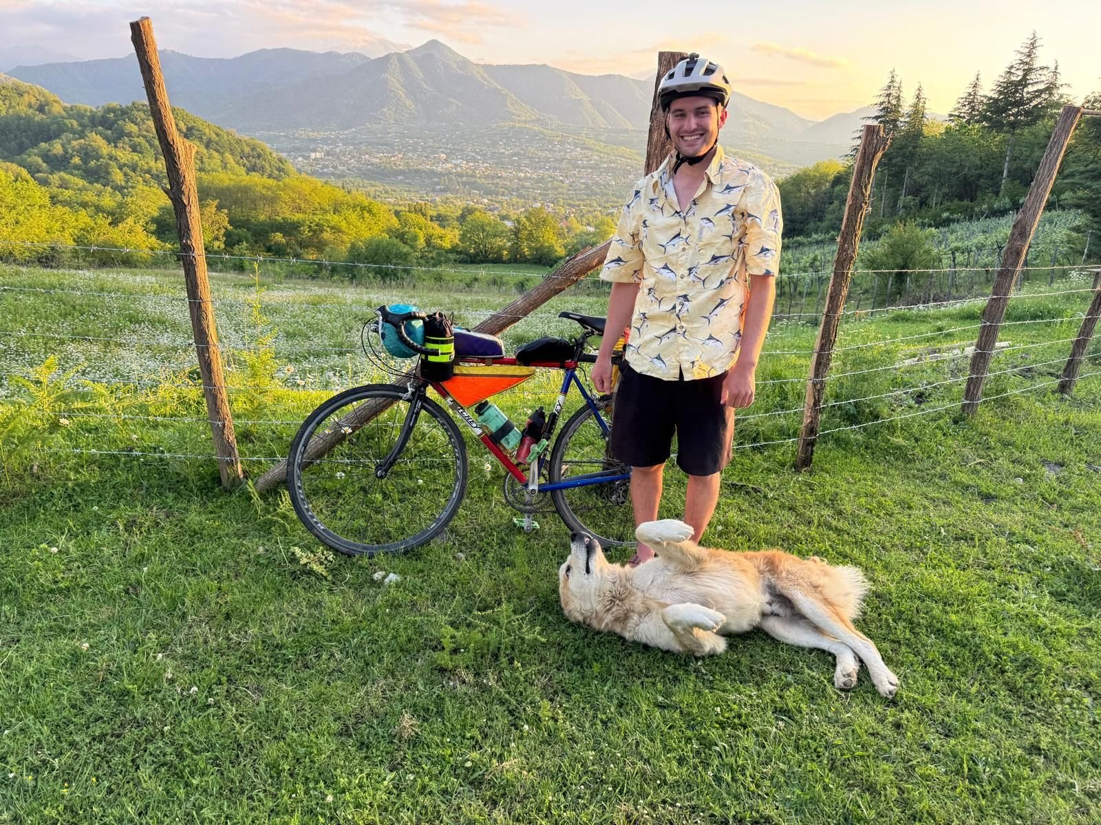 ‘I wrapped my legs in toilet paper to keep warm’: His around-the-world effort got off to a bad start, but Andrew Ryan is still riding ‘I wrapped my legs in toilet paper to keep warm’: His around-the-world effort got off to a bad start, but Andrew Ryan is still riding