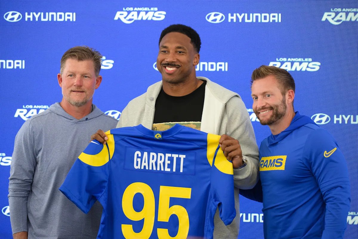 Sean McVay says he spoke with Aaron Donald about bringing Myles Garrett to Rams Sean McVay says he spoke with Aaron Donald about bringing Myles Garrett to Rams