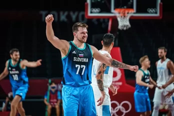 Luka Doncic shines as Slovenia beats Great Britain