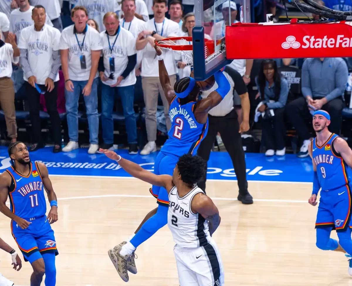 Gilgeous-Alexander takes over as Thunder survive Spurs 122-113 to tie series Gilgeous-Alexander takes over as Thunder survive Spurs 122-113 to tie series