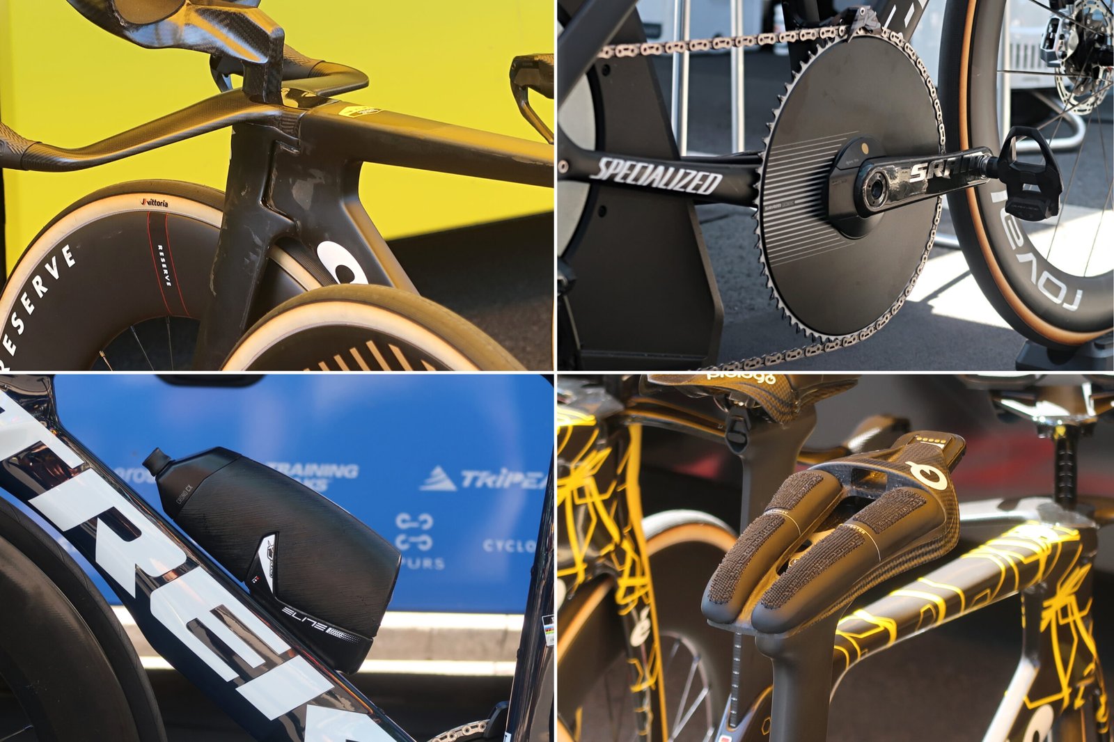 Paint-stripped frames, mammoth chainrings, and a £1,200 saddle: 10 tech finds from the Tour de France stage five time trial Paint-stripped frames, mammoth chainrings, and a £1,200 saddle: 10 tech finds from the Tour de France stage five time trial