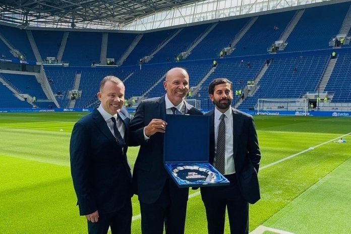Jason Kidd attends first Everton match as club co-owner Jason Kidd attends first Everton match as club co-owner