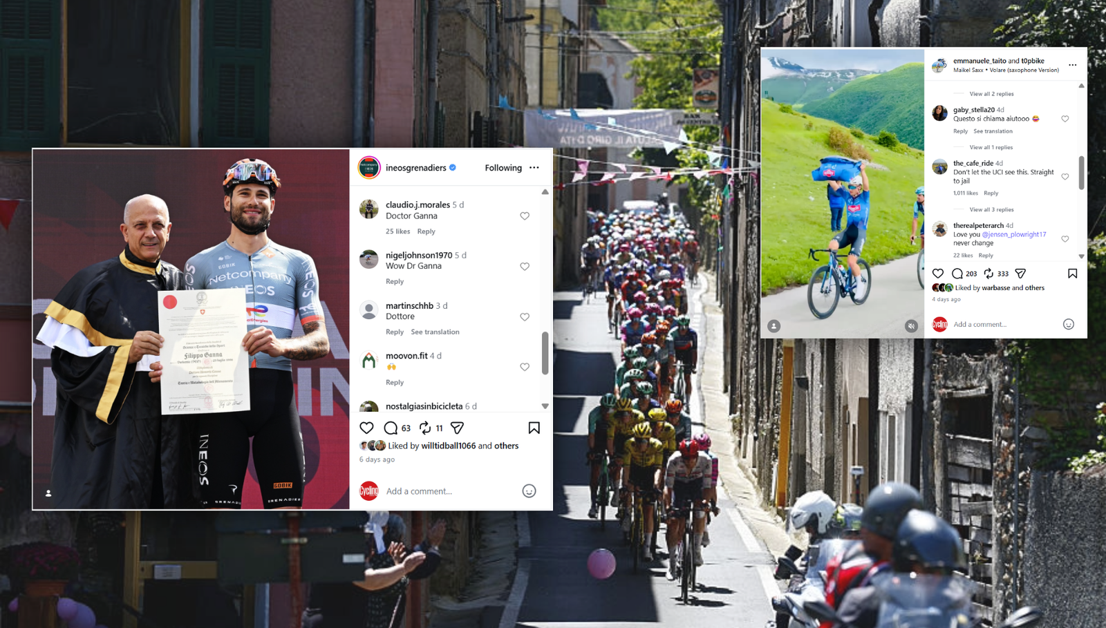 Honorary degrees and the great pee debate: the Giro d’Italia through social media Honorary degrees and the great pee debate: the Giro d’Italia through social media