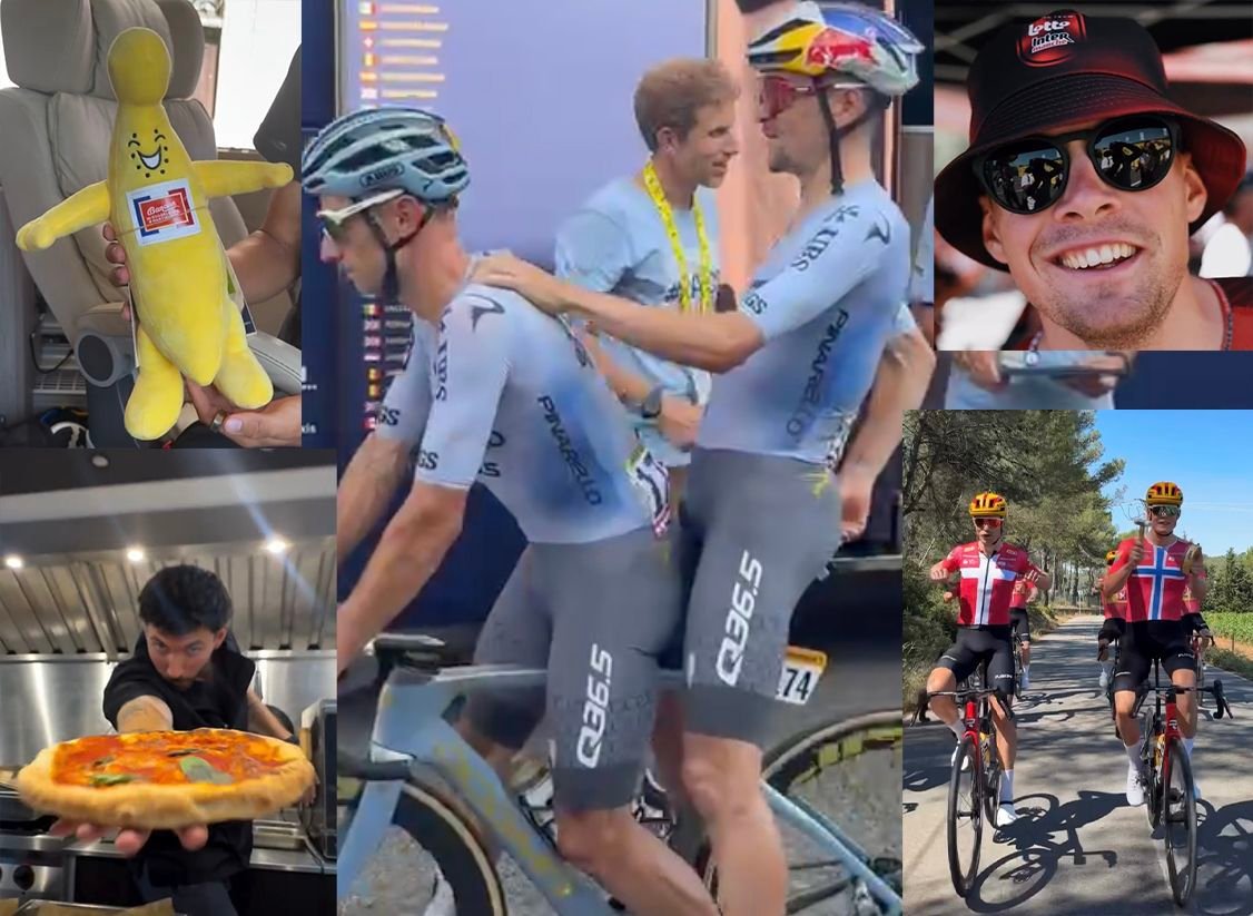 Backies, bucket hats, banana avatars, rowing riders and wacky World Cup conspiracy theories… The first nine stages of the 2026 Tour de France, as seen through social media Backies, bucket hats, banana avatars, rowing riders and wacky World Cup conspiracy theories… The first nine stages of the 2026 Tour de France, as seen through social media