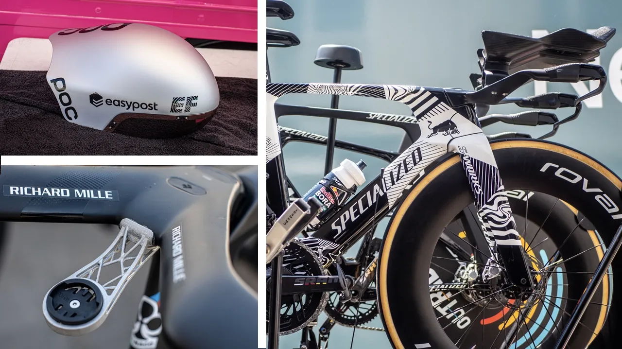 Thinner tyres, massive chainrings, special-edition paint and 3D-printing galore: All the TT and road bike tech from the Tour de France Grand Depart Thinner tyres, massive chainrings, special-edition paint and 3D-printing galore: All the TT and road bike tech from the Tour de France Grand Depart