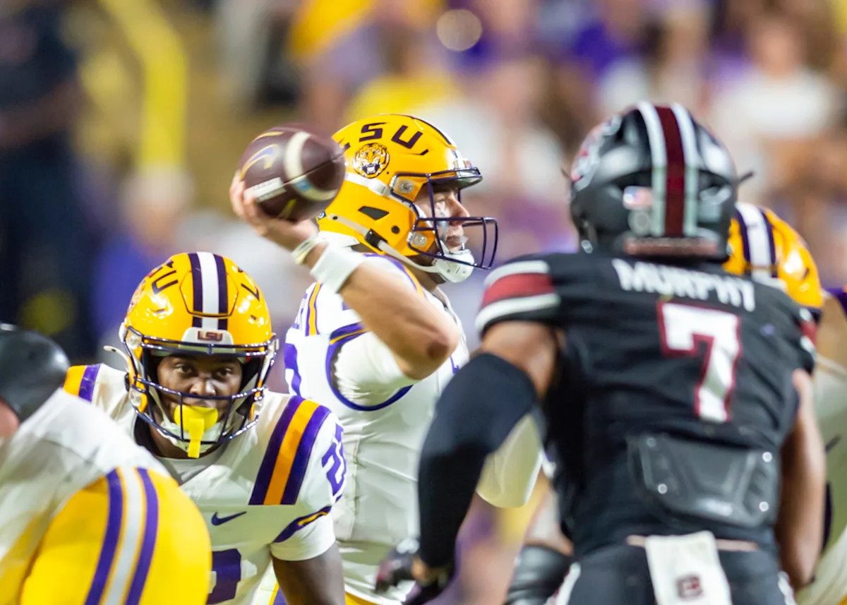 LSU football QB Garrett Nussmeier found his swagger vs South Carolina, Brian Kelly says