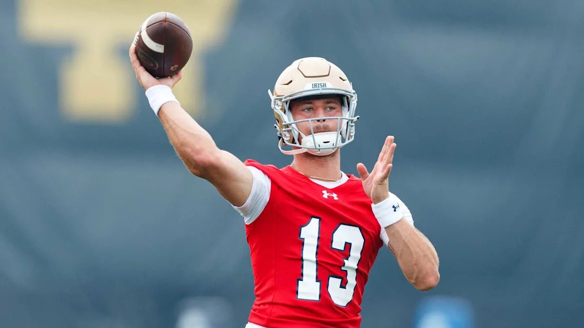 Carr hopes to add to family’s football legacy after winning starting QB job at No. 6 Notre Dame