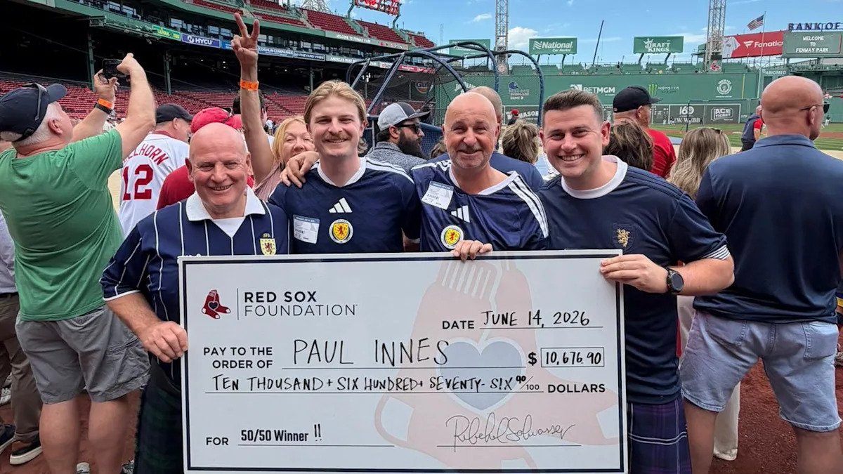 Scottish quartet win £8k in Boston Red Sox raffle Scottish quartet win £8k in Boston Red Sox raffle