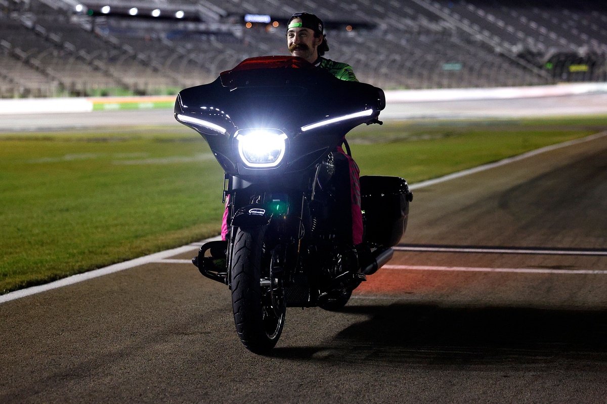 Ryan Blaney rode a motorcycle around Atlanta race track after late-night NASCAR win Ryan Blaney rode a motorcycle around Atlanta race track after late-night NASCAR win