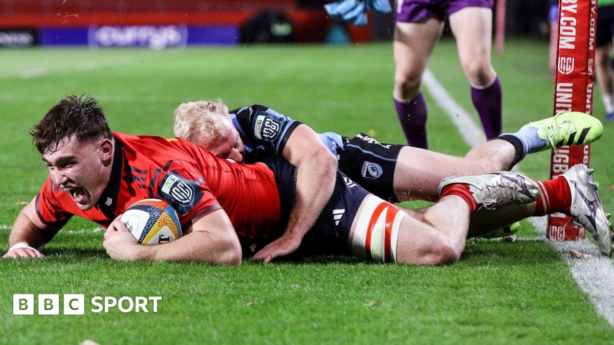 United Rugby Championship: Munster battle to victory over Cardiff