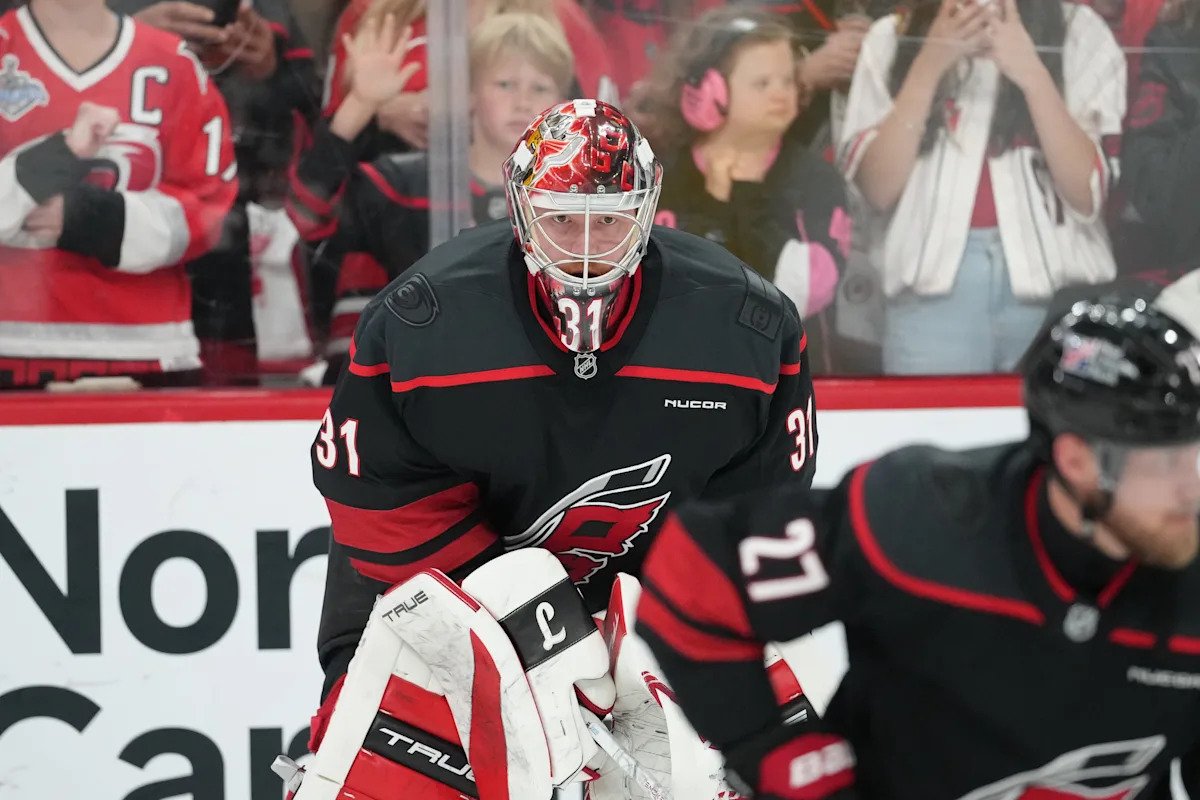 Hurricanes goalie Frederik Andersen wins Game 5 while mourning Claude Lemieux Hurricanes goalie Frederik Andersen wins Game 5 while mourning Claude Lemieux