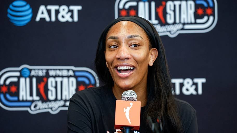 A’ja Wilson’s Accidental Block of Angel Reese Says it All About WNBA All-Star Game A’ja Wilson’s Accidental Block of Angel Reese Says it All About WNBA All-Star Game