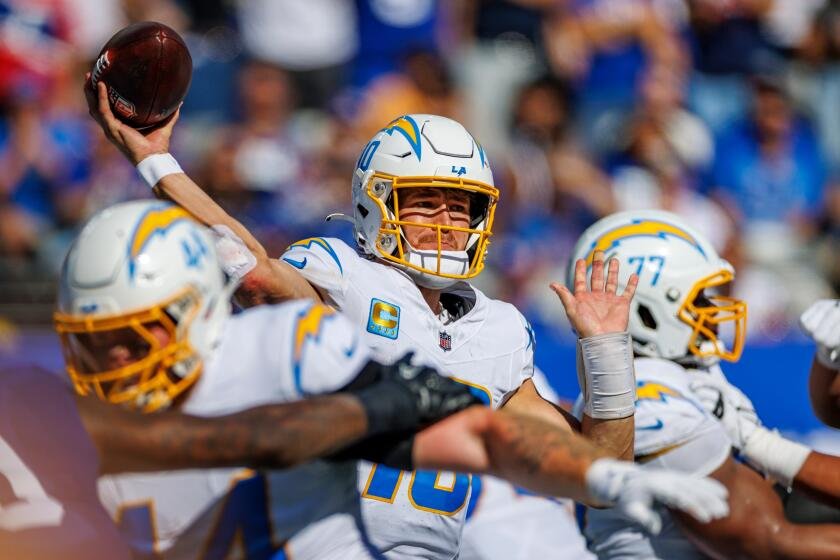 Chargers are struggling to protect Justin Herbert because of injuries. Can the issue be resolved? Chargers are struggling to protect Justin Herbert because of injuries. Can the issue be resolved?
