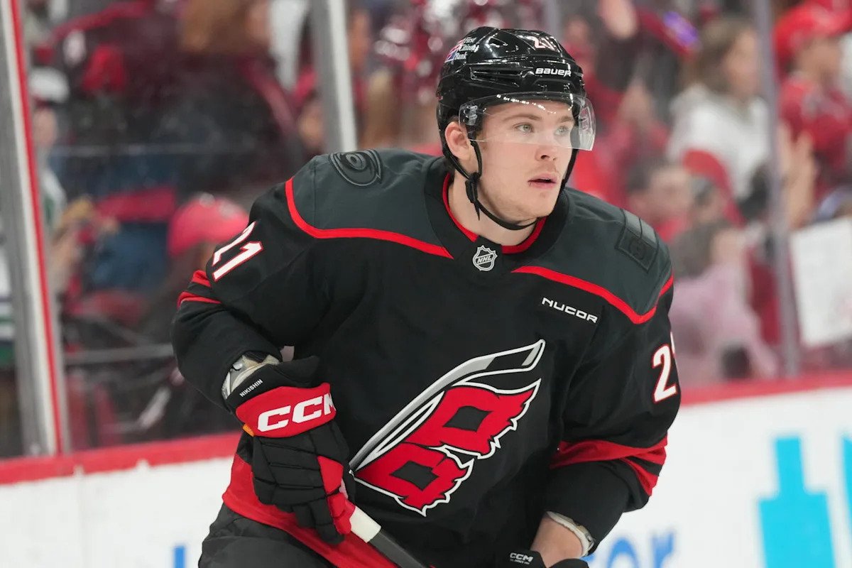 Blues Reportedly Among Several Teams Interested In Hurricanes’ Alexander Nikishin Blues Reportedly Among Several Teams Interested In Hurricanes’ Alexander Nikishin