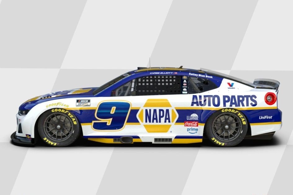 Hendrick reveals updated NAPA paint scheme for Chase Elliott Hendrick reveals updated NAPA paint scheme for Chase Elliott