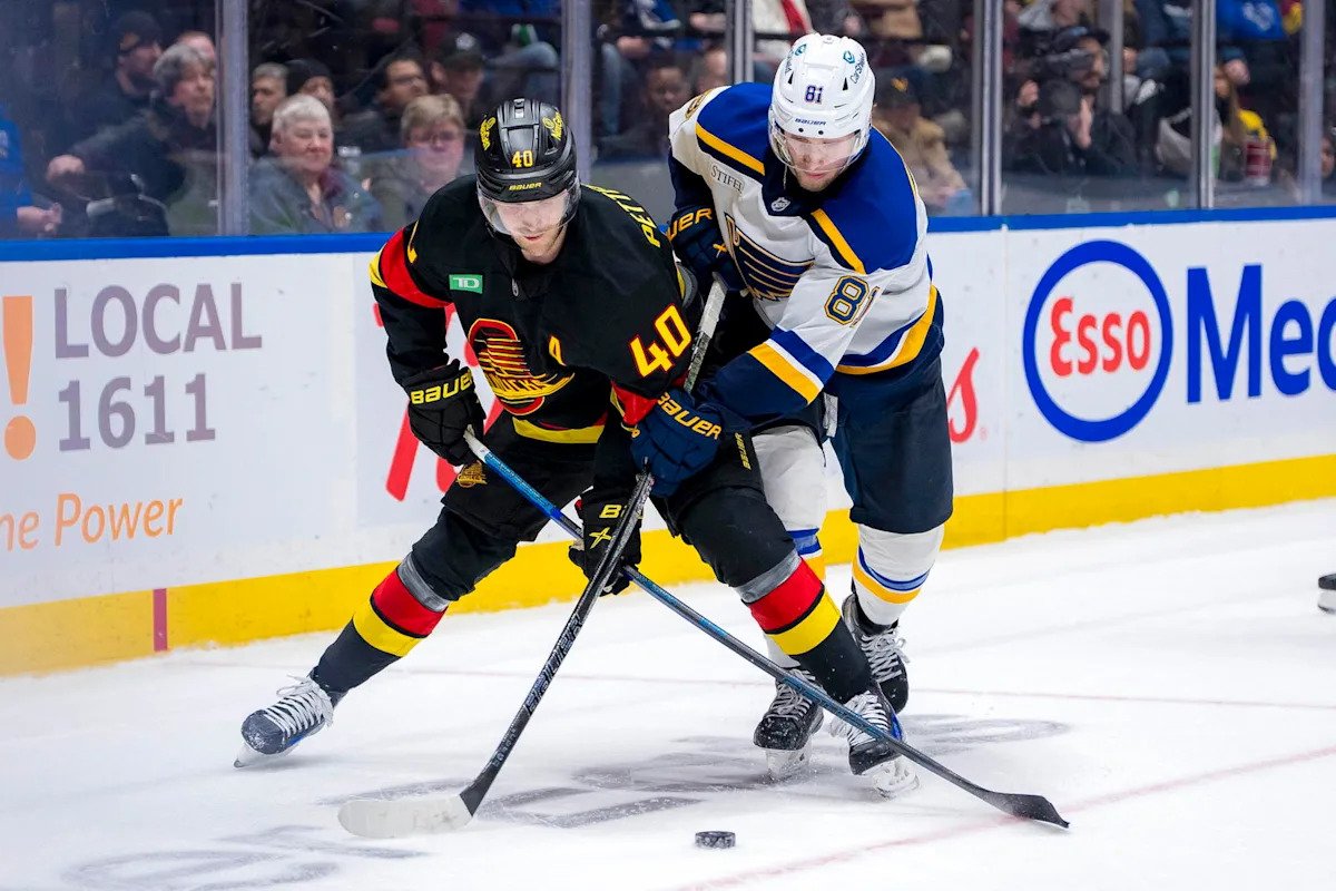 St. Louis Blues Reportedly ‘Sniffing Around’ Canucks’ Elias Pettersson St. Louis Blues Reportedly ‘Sniffing Around’ Canucks’ Elias Pettersson