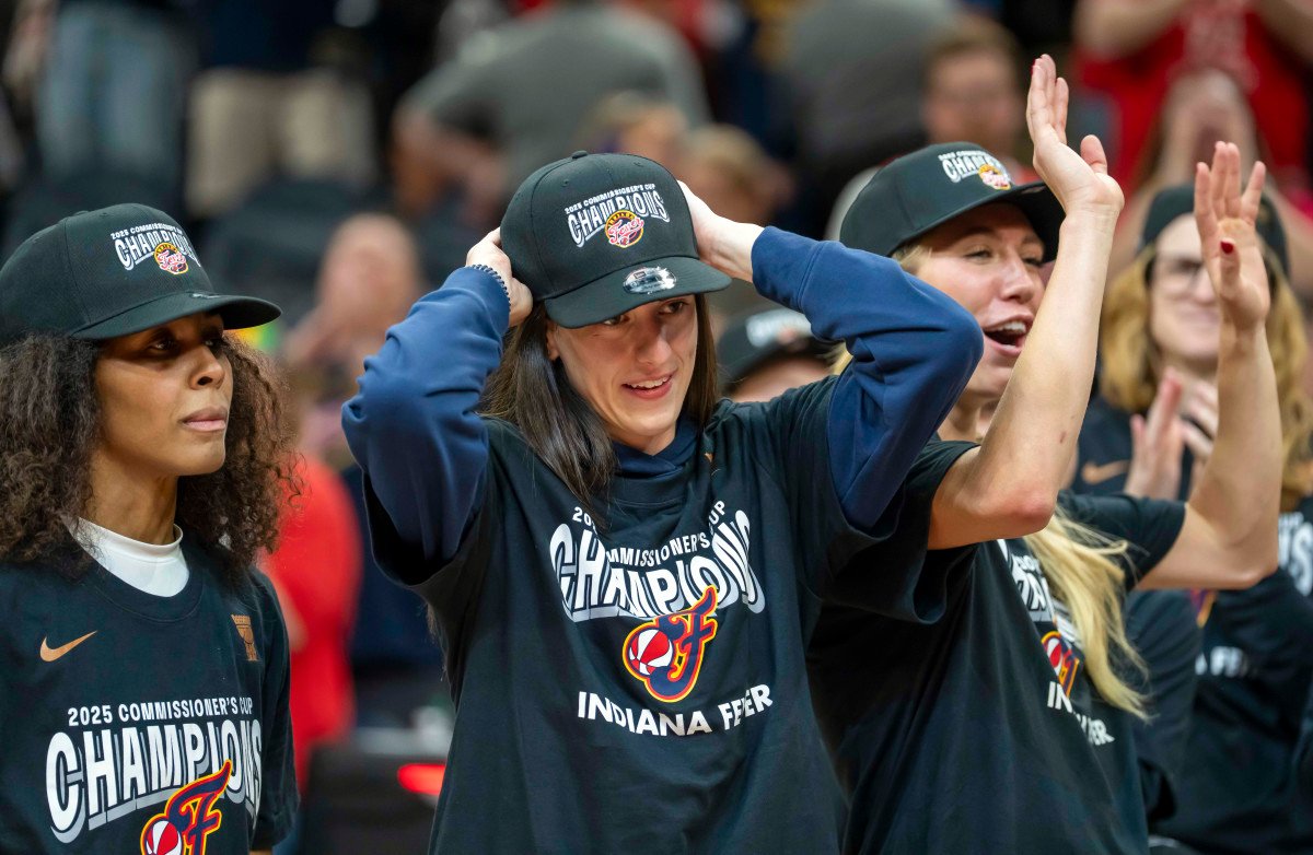 Caitlin Clark’s Behavior During Fever’s Commissioner’s Cup Celebration Turns Heads Caitlin Clark’s Behavior During Fever’s Commissioner’s Cup Celebration Turns Heads