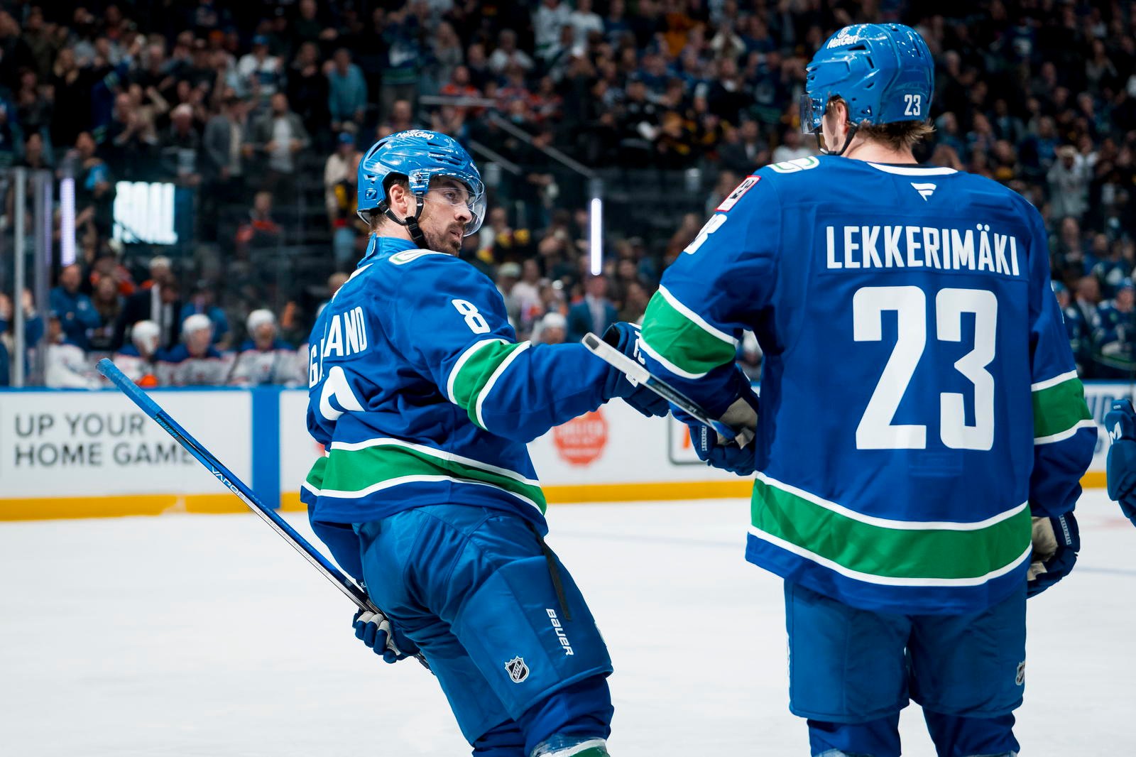 Garland and Lekkerimäki Lift Canucks Past Oilers in OT Of Preseason Finale Garland and Lekkerimäki Lift Canucks Past Oilers in OT Of Preseason Finale