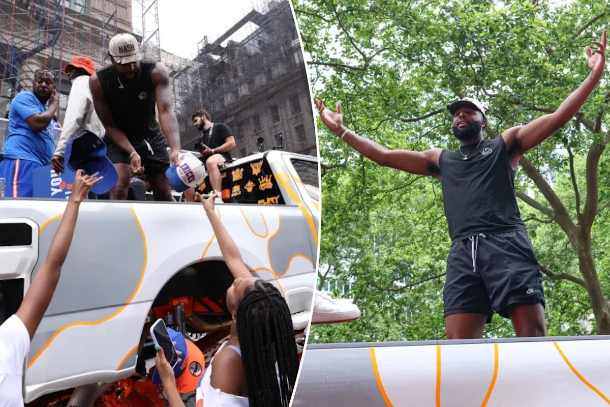Mitchell Robinson’s heartwarming gesture with neighborhood on night before Knicks’ title parade Mitchell Robinson’s heartwarming gesture with neighborhood on night before Knicks’ title parade